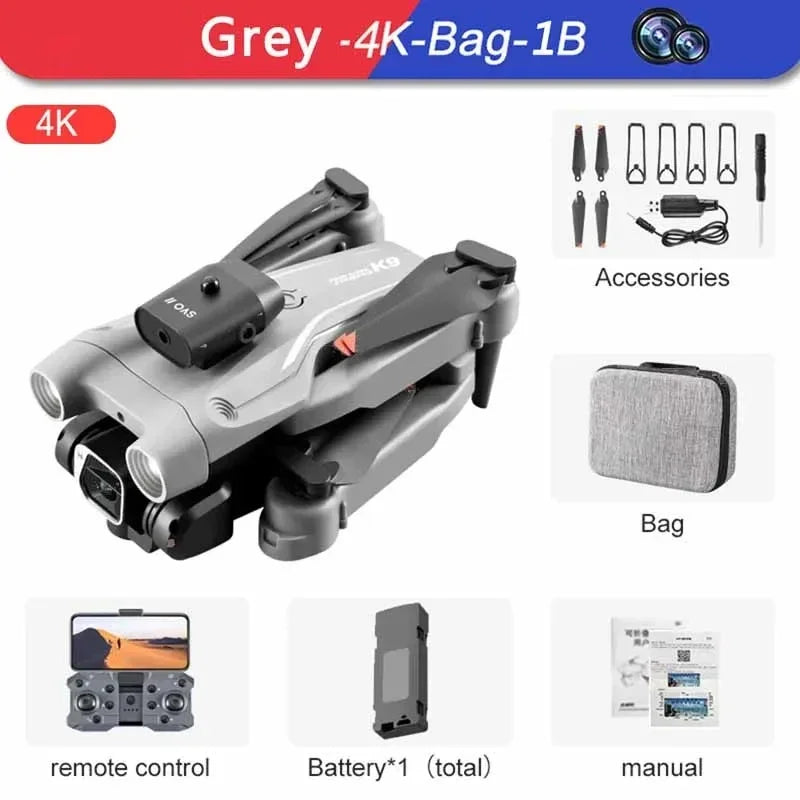 Drone Pro K9 visión nocturna y sensor anti colisión 4K/8K