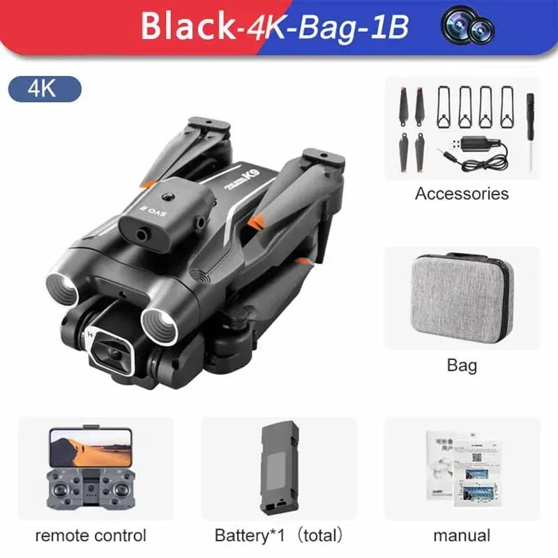 Drone Pro K9 visión nocturna y sensor anti colisión 4K/8K